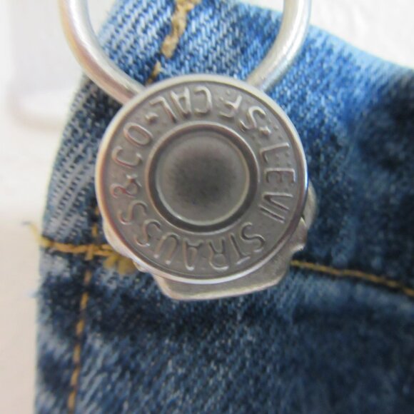 LEVI STRAUSS Women's Blue Denim Overalls Size 18W - Picture 8 of 11